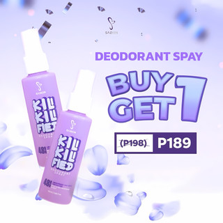 BUY1 TAKE1 SASKIN Kili Kili Fied Deodorant Spray 60ML [LEGIT DISTRIBUTOR]