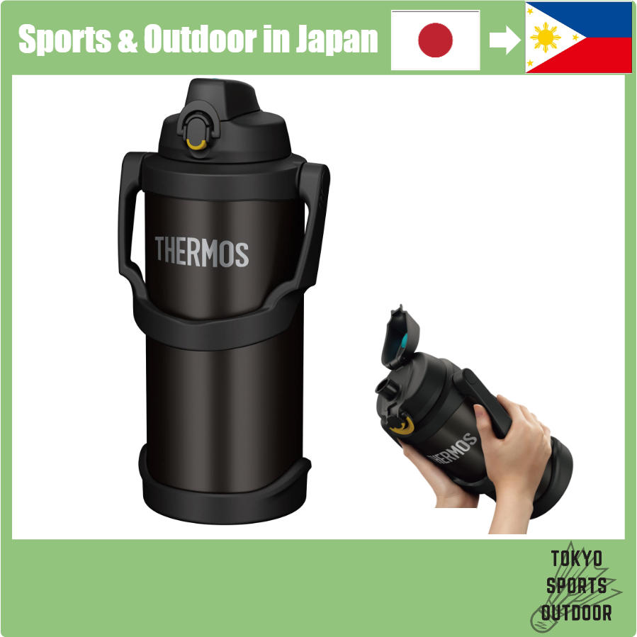 【Japan Quality】 Thermos Water Bottle Vacuum Insulated Sports Jug 3L Black FJQ-3000 BK Thermos Water 