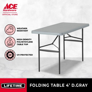 Lifetime 4ft. Folding Table (Dark Grey) #80612