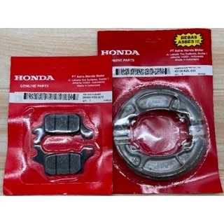 HONDA CLICK BRAKE SHOE with spring, BRAKE PAD 125 V2 V3 | 150 V2 | 160 CBS