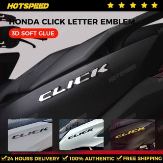 HOTSPEED 2pcs Emblem Click 125i Waterproof Soft Sticker For Motorcycle HONDA 3D Logo Accessories