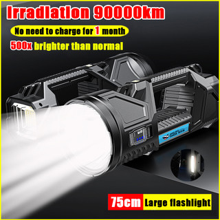 2025 new LED Flashlight 90000 LM Large rechargeable heavy duty waterproof High Power Flashlight