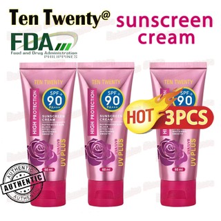 Facial Sunscreen SPF90+ High Protection Waterproof Whitening Tinted Sunblock 60ml【B1T2】