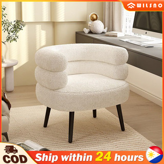 Cashmere Single Lazy Sofa Chair Nordic Style Bedroom Livingroom Leisure Chair Makeup Dresser Chair