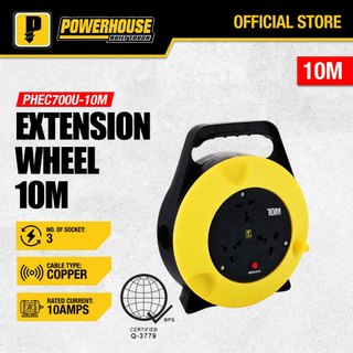 Powerhouse Electric Heavy Duty Extension Wheel 10A 10M 13A 30M