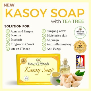 Kasoy Soap Original by Nature's Miracle. for Acne, pimples, dark spot, kati-kati, an-an at buni.