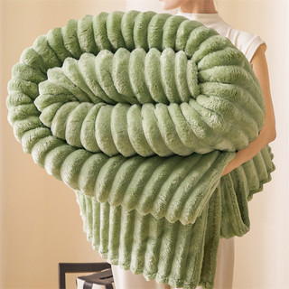 Velvet Thick Blanket Flannel Air Conditioning Blanket Nap Blanket Sofa Blanket200cmx220cm