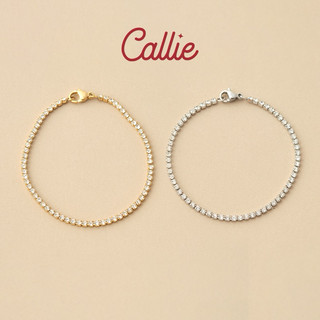 Callie Stainless Steel Petite Diamond Tennis Bracelet Shop Callie