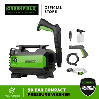 Greenfield Compact Pressure Washer 1200W/90 Bar Self Priming - Power Tools/Home Improvement