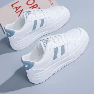Women's shoes white shoes 2025 summer new white shoes thick-soled leather sports shoes waterproof wo