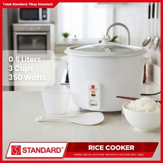Standard  Rice Cooker 0.6L (plain white) SRG 0.6L