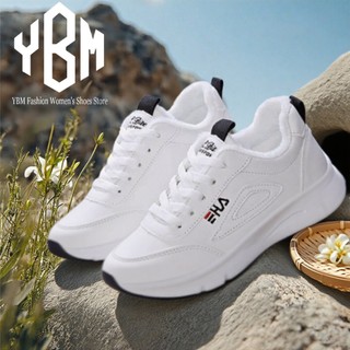 YBM Simple Daily Matching Sneaker Women's White Casual School Sneakers Rubber White Shoes