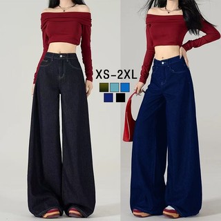 MISAZ FASHION Unisex Super Wide Leg High Waist Denim Pants -New Trendy Pants