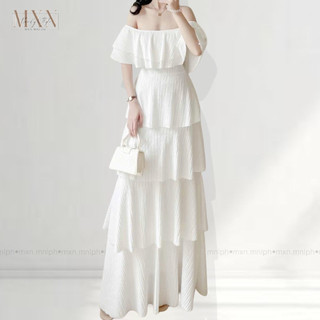 |MXN| Christine Off-Shoulder Maxi Dress