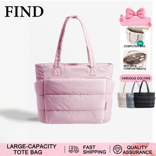 FIND Tote Bag Shopping Bag  For Laptop High-capacity Multiple Compartments Waterproof shoulder bag