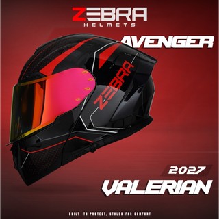 ZEBRA 2027 Valerian Avenger Revo Visor Modular Dual Visor Motorcycle Helmet