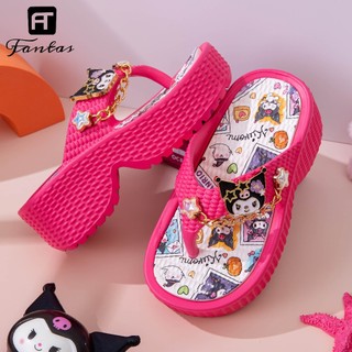 Kuromi Slippers for Kids EVA High quality Thick Soled Sandals Outdoor Indoor Girls Shoes