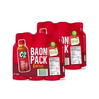 C2 Solo Apple Green Tea Baon Pack (230ml x 6 bottles) - Bundle of 2 pieces