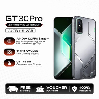 GT 30 Pro Smartphone 8GB+256GB Dimensity 8350 Ultimate 5.5G 108MP Main Camera 6.78” 144Hz 5,500mAh B