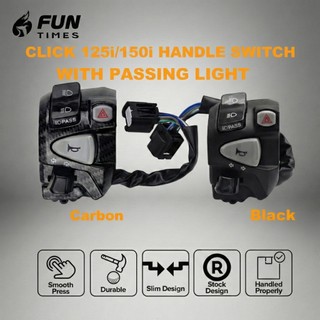 Honda Click Motorcycle Domino Handle Switch with Hazard Light Suitable For Honda Click Universal