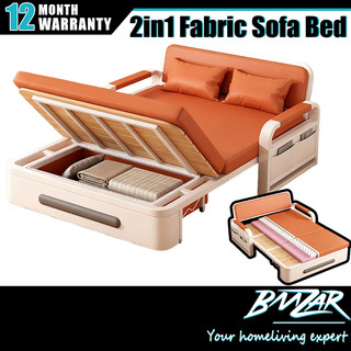 BMZAR Folding sofa bed sofa katil lipat Multi-functional Metal frame folding single sofa bed