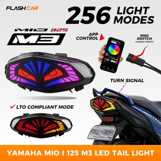 Mio i 125 M3 Led Tail Light For Motorcycle Yamaha LED RGB App Control 256 Modes Plug Play Exclusive