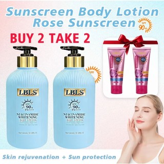 【Buy 2 Take 2】LBLS Niacinamide Body Lotion SPF90+PA+++ Skin Care Moisturizing Whitening Brightening
