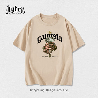 COVOLEN The Gangsta Money Trend T-shirt For Men Fashion Oversized Shirt Streetwear Tees
