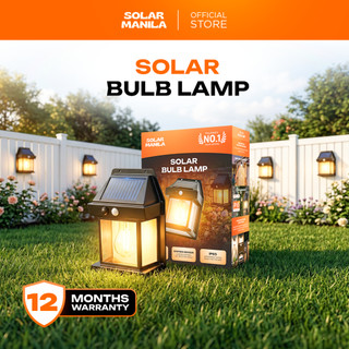 SOLAR MANILA Solar Bulb Lamp | Outdoor LED Motion Sensor Wall Light Waterproof Street & Garden Lamp
