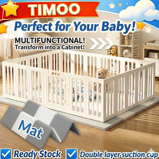 【warranty】Playpen For Baby 4th Gen Version Plastic Assembly Safe&Modular Expandable&Storage