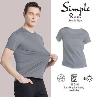 Active dry shirt sport quick drying unisex regular solid color elastic comfortable short sleeved