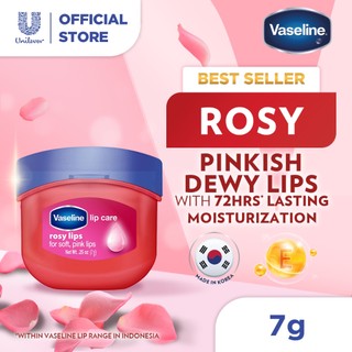 Vaseline Lip Care Rosy Lips Lip Balm Mini with Petroleum Jelly 7g