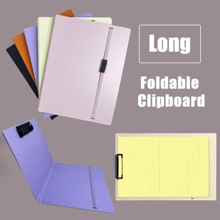 Long Clipboard Foldable Writing Pad Fit Yellow Pad Clip Board Folding Board File Folder Organizer