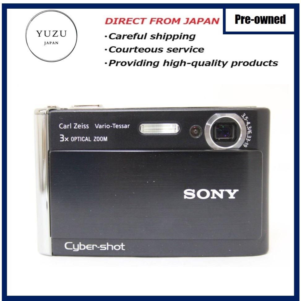 Pre-owned Product Sony Cyber-shot DSC-T70 Black 8.1MP Digital Camera w/ 3-inch Touchscreen - Tested 