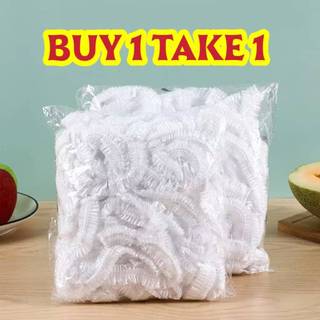 BUY1 TAKE 1 100pcs Disposable Bowl Cover Plastic Wrap Bag Food Grade Leftovers Fresh-Keeping Cover
