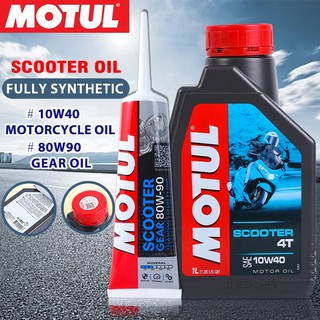 Motul Scooter Oil SAE 4T 10W-40 Fully Synthetic 1L Gear Oil 150ml Honda Motorcycle Engine Oil 800ml