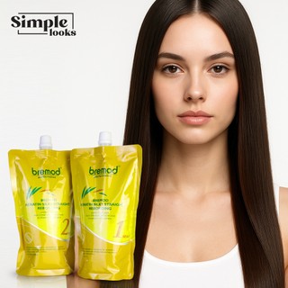 Bremod keratin Rebonding Set A & B Smooth Straightening silky straight 1&2 HairCare cream [BR-T0XX]