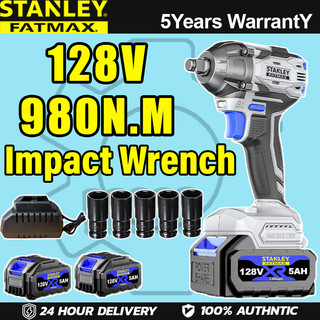 【Free 2x Battery】STANLEY 168v Brushless Impact Wrench Cordless Electric Drill Impact Drill Original