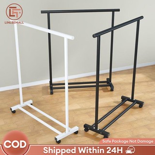 Clothes Rack Drying Rack Metal Clothes Rack Heavy Duty Floor-Standing Bedroom Clothes Sampayan
