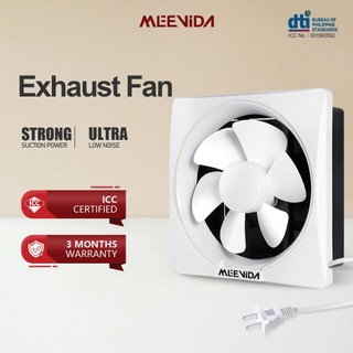 MEEVIDA Strong Exhaust Fan Mute Ceiling Standard Wall Mounted Ventilation Fan Household