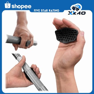 XXAO Non-Slip Rubber Weight Lifting Grips, Gym Grips, Portable Fitness Gloves Protection Wrist Wraps