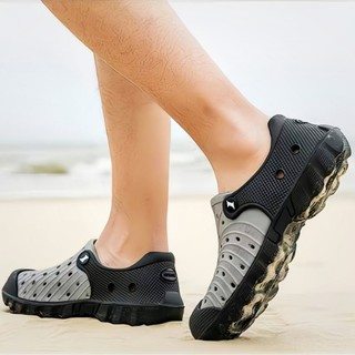 for men breathable non-slip holeshoes new trend river tracing shoes wading shoes men's beach sandals