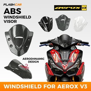 Aerox V3 Windshield Visor Durable ABS Plastic Aeroynamic Design for YAMAHA NVX2025 Motorcycle