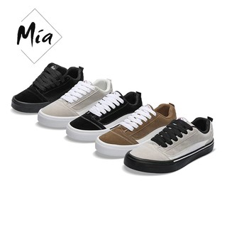 MIA Shoes for Men Rubber Sneakers Retro Bread Shoes Lightweight Low Cut Sports Footwear(Add 1 Size）