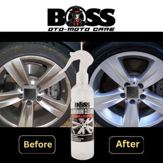 BOSS ALUMINUM CLEANER 250ML FOR WHEELS AND ALL ALUMINUM MATERIALS FOR CARS MOTORCYCLE AND HOUSEHOLDS