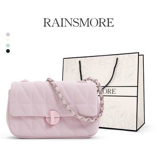 RAINSMORE Women's Crossbody & Shoulder Bag - Luxury New Style Small Box Bag, 2-in-1 Chain Bag