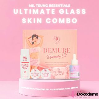 ULTIMATE GLASS SKIN COMBO (Demure Rejuvenating Set & Glass Skin Facial Serum) - Ms Tsung Essentials