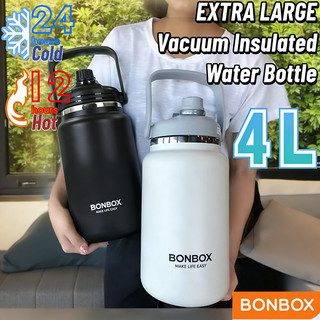 BONBOX 4L/135oz Tumbler for Hot and Cold Juice Double-wall Vacuum Flask 304 Stainless Steel BKL41203