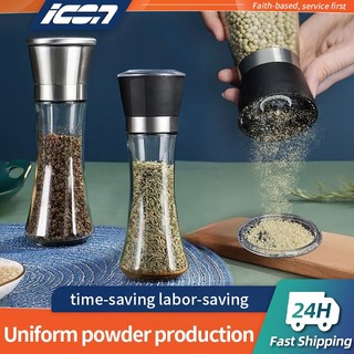 Grinding Bottle Manual Salt Pepper Grinder Spice Jar Stainless Steel Grinder Kitchen Utensils