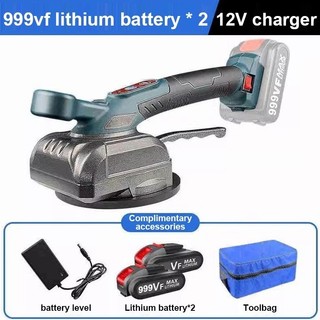 【With 1/2 Battery】Floor Tile Tiling Machine 1000W Laying Lithium Tiles Automatic Floor Vibrator